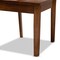 Baxton Studio Nicolette Modern and Contemporary Walnut Brown Finished Wood 5-Piece Dining Set 179-11388-8959-Zoro - alternate 3